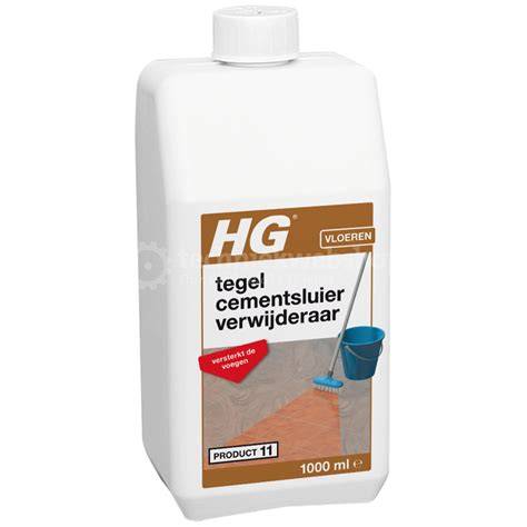 Koop en gebruik specifieke HG producten voor cementsluier: tegel cementsluierverwijderaar, tegel cementrestenverwijderaar en natuursteen cementsluierverwijderaar