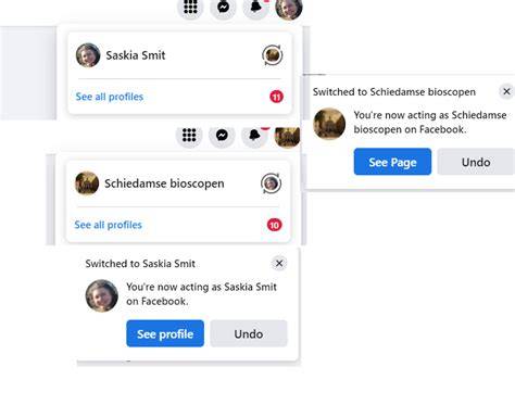Infographic: Meerdere Facebook-profielen beheren en tussen profielen schakelen