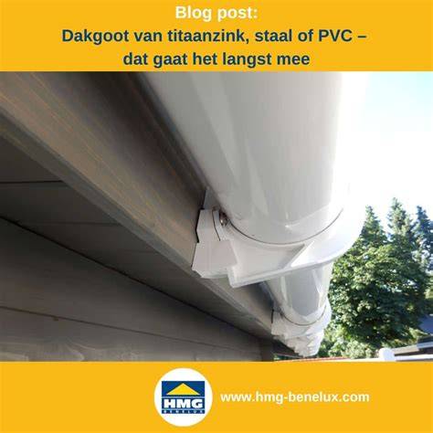 Infographic: Vergelijking van materialen (PVC, titaanzink, verzinkt staal, aluminium)