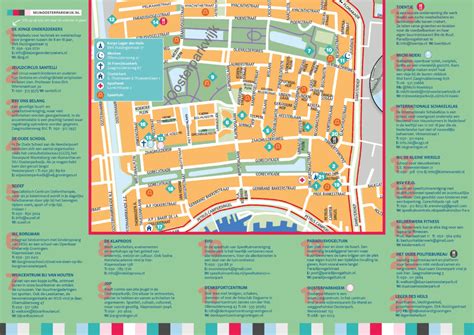 Plattegrond van de wijk Paasbos in Nijkerk, met de locatie van de Opstandingskerk gemarkeerd.