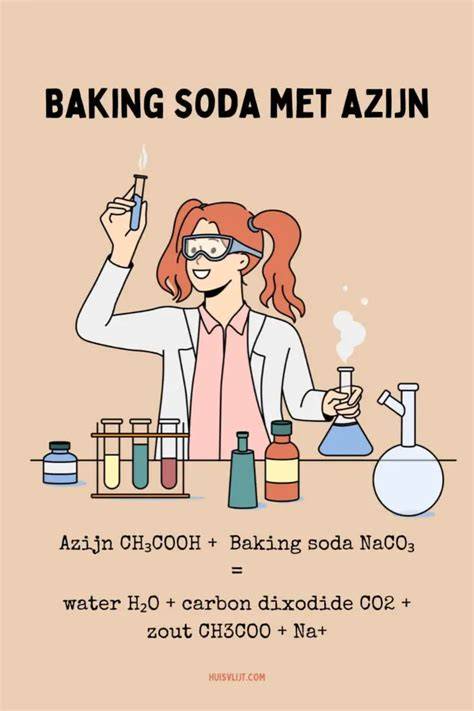 Infographic: werking soda-azijn reactie