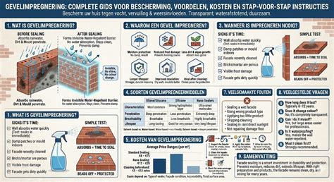 Infographic: Stappenplan impregneren en materialen