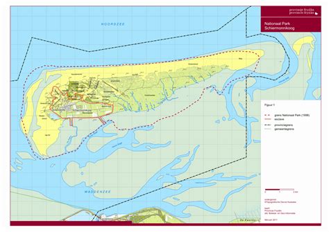 Getijdenkaart van Schiermonnikoog en omliggende Zeegebieden