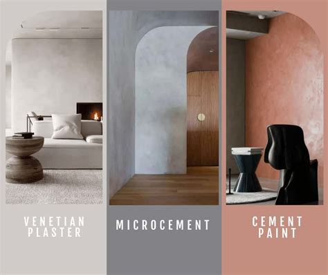 Visuele vergelijking van afwerkingen: betonciré vs. microcement vs. tadelakt