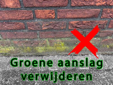 Schema: veilige stappen bij groene aanslag verwijderen