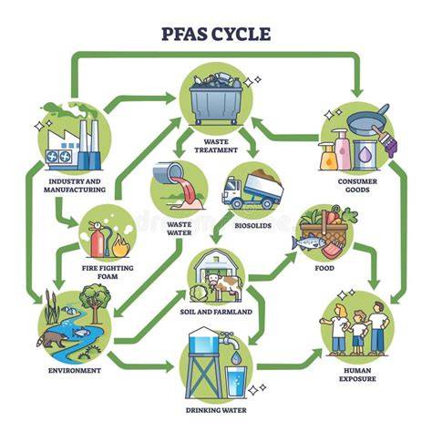 Diagram: PFAS-regels en afvoerroutes