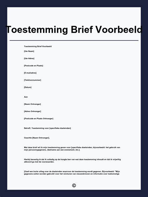 Template: schriftelijke toestemming en bewijsvoering
