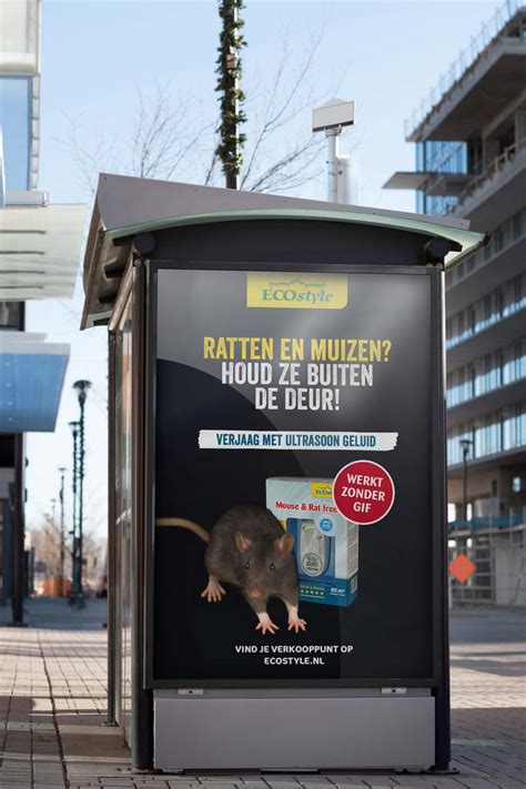 Diagram: routes van muizen en ratten boven systeemplafonds in een kantoorgebouw