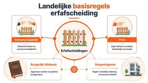Diagram: Vergunningvrij vs vergunningsplicht voor erfafscheidingen