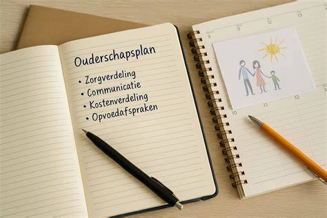 Diagram ouderschapsplan en woningverdeling