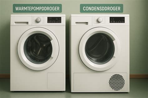 Diagram: Sensoren en condensatiesysteem in een warmtepompdroger