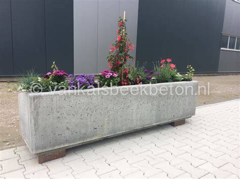 Waterdichte afdichting van betonnen bloembak