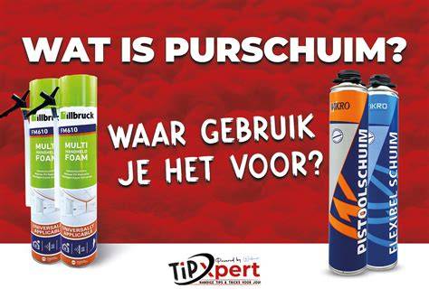 Infographic: Verschillende soorten purschuim en hun structuur (open vs gesloten cel) en hun toepassingen