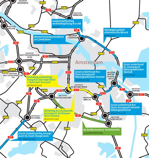 Infographic: verloop van werkzaamheden Minervapassage en omleidingen bij Amsterdam Zuid
