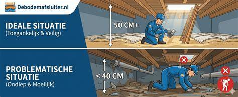 Infographic: kruipruimte toegankelijkheid en isolatiematerialen