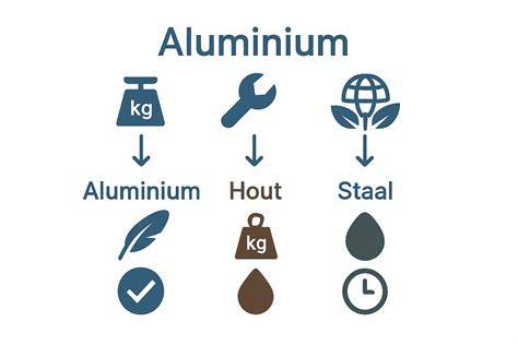 Infographic: Vergelijking staal, aluminium, kunststof en hout