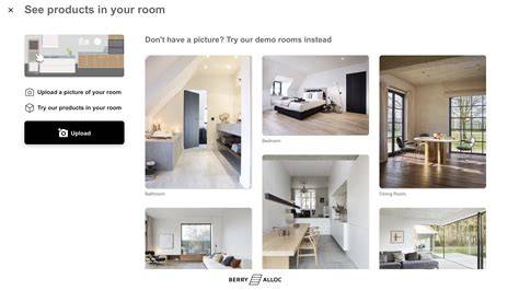Screenshot Room Visualiser en kleurstalen