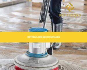 Infographic: Stappenplan reiniging gepolierde betonvloer