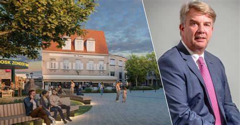 Infographic over de mogelijke vernieuwing van Molenberg: Lidl verhuizing en woningbouw