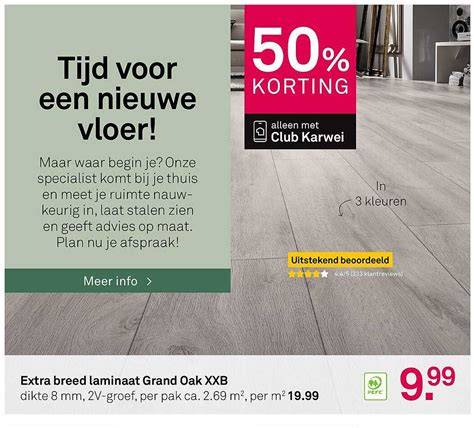 Afbeelding: KronotexXL Extra Breed Laminatvloer met 5G klik systeem
