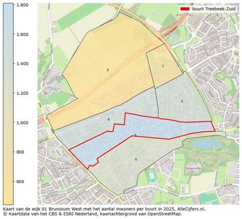 Informatieve kaart: Brunssum en omliggende wijken (Treebeek, Heilust, Langeberg, centrum)