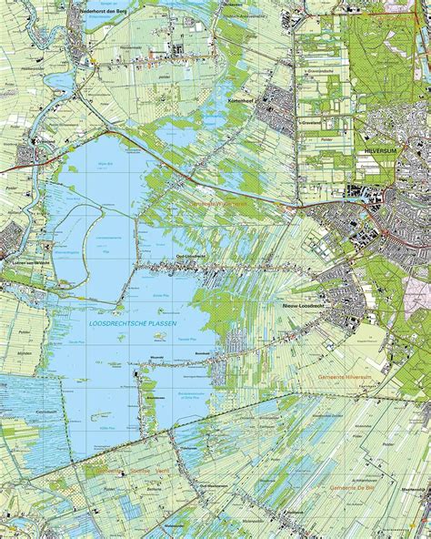 Map: Loosdrecht en omgeving - gebiedsdekking spoedservice