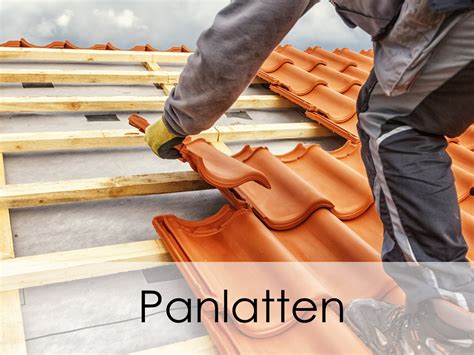 Diagram: juiste volgorde en posities van panlatten, lekdorpels en nokstukken