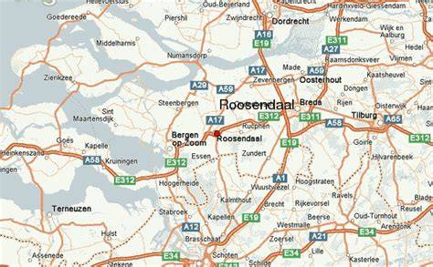 Kaart van Roosendaal en directe omgeving met vervoers- en levertijdvoordelen