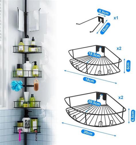 Schematische weergave van ideale hoogte voor doucherek in een badkamer