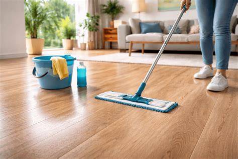 Infographic: Stappenplan voor houten vloer schoonmaken met Osmo Wisch-Fix