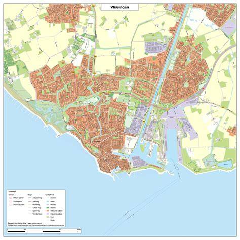kaart van Vlissingen: oud en nieuw stadsbeeld