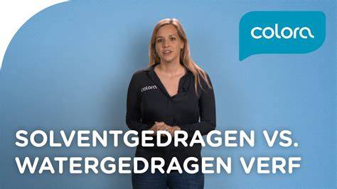 Infographic: Verschil watergedragen vs solventgedragen verf