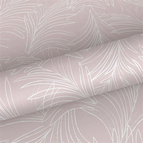 voorbeeld scandinavisch interieur met roze wit veren behang