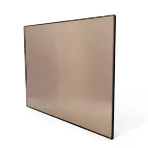 Diagram: Vergelijking glasopties (helder, melkglas, brons, satijn facet)