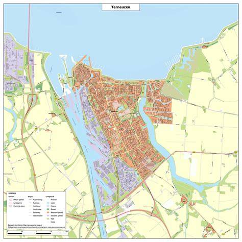 Kaart van Terneuzen en omgeving met Ambiant-winkels