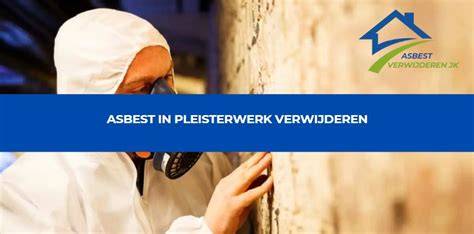 Infographic: Plaats waar asbest in pleisterwerk voorkomt en stappenplan verwijderen
