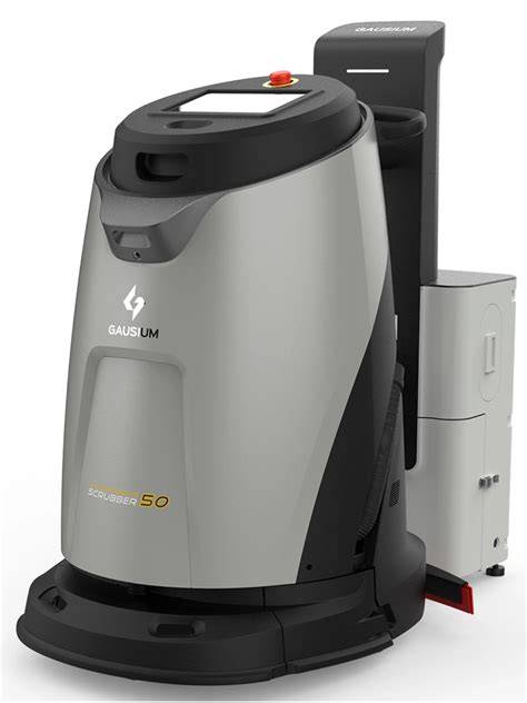 Gausium Scrubber 50 in gebruik in een grote ruimte