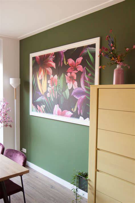 Backpanel met behang als interieuraccent