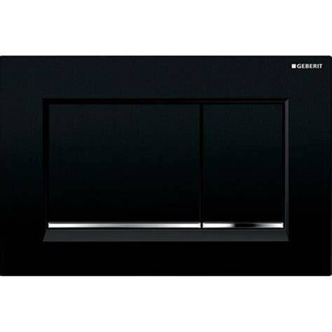 Geberit Delta 21 bedieningsplaat zwart overzicht