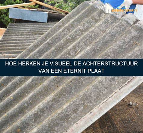Infographic: kenmerken van asbestcement en hoe Eternit platen eruitzien