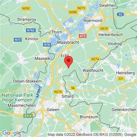 Locatiekaart Susteren en omgeving