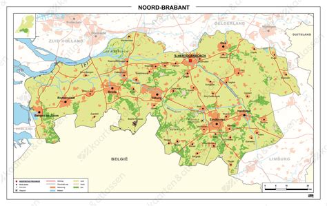 Kaart van installatiediensten in Noord-Brabant