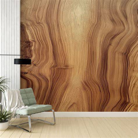 Afbeelding: realistisch houtpatroon in witte tinten voor hout wit vliesbehang