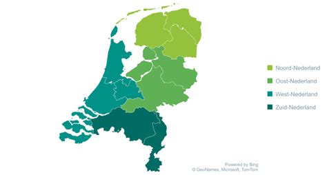 Kaart: regionale voorkeuren voor buitenstuc