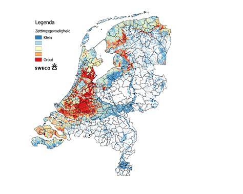 Funderingskaart Nederland - kwetsbare gebieden en postcodeindeling
