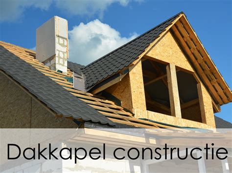 Schematische weergave van een dakkapel constructie