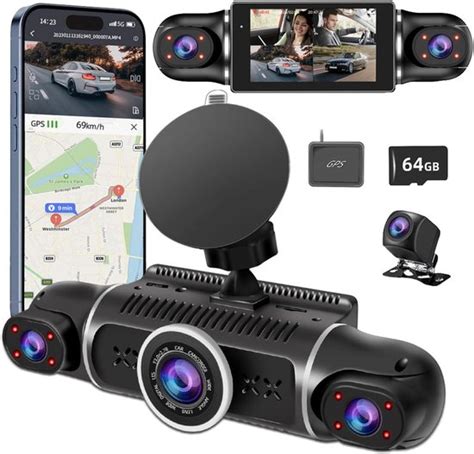 Diagram: soorten dashcams en kenmerken (front, achter, IR, GPS, wifi)
