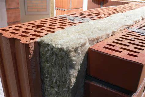 Foto: Voorbeeld van spouwmuurisolatie bij een hoekwoning