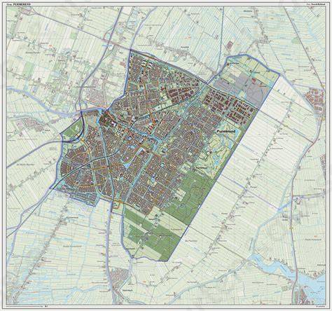 Kaart van Purmerend en omgeving met Takkenkamp-werkgebieden