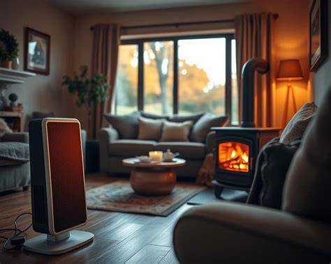 Installatie van infraroodplafondpaneel in een woonkamer